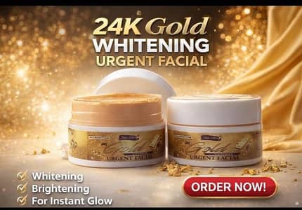 24k gold whitening urgent facial