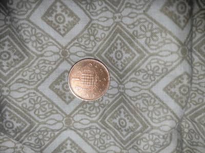 UK one penny rare coin 1973