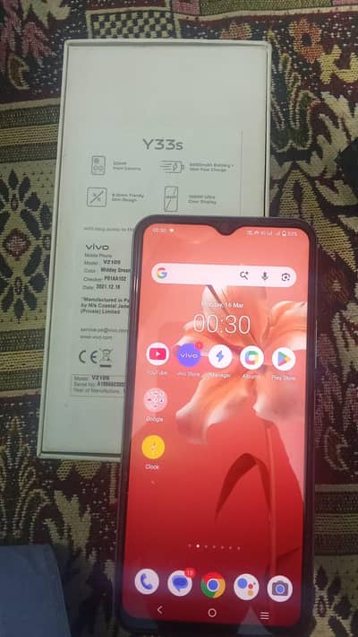 Vivo Y33s 8/128    09/10  condition (RS 27K) PTA approved