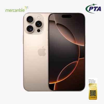 I phone 16 pro max 256gb pta approved