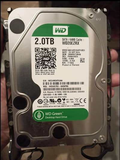 2TB Hard Drive: Western Digital Green HDD