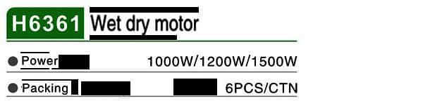 wet and Dry Vacuum Motor