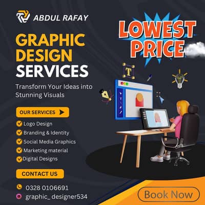 Graphic Designer service At Lowest price