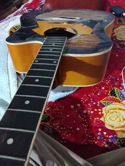 41 inches guitar , broken from bridge area , 4 to 5 mn repair hojaga