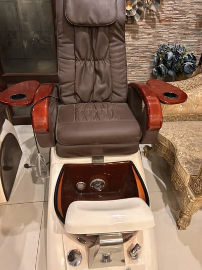 Saloon pedicure spa and massager chair