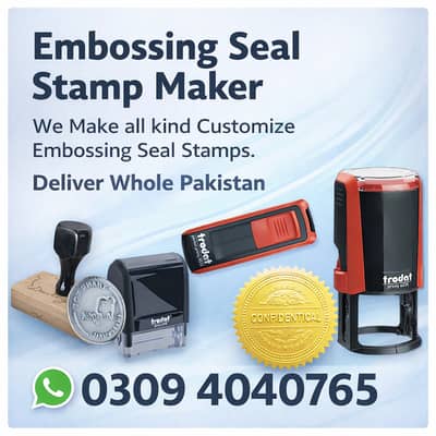 Paper Embossed Stamp Maker Letterhead Printing Rubber Stamp Making