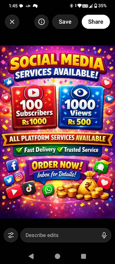 YouTube watch time subscribers or views and All platform services