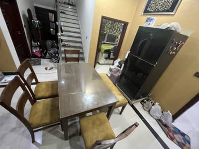 Wooden style dining table