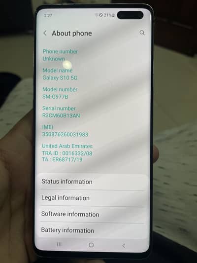 S10 5G Non PTA. 8/256