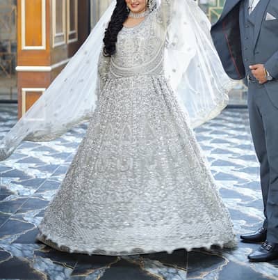 Elegant Bridal Maxi – Heavy Embroidery – Used Once