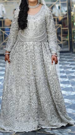 Elegant Bridal Maxi – Heavy Embroidery – Used Once