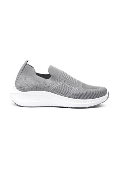 Men's Grey Slip-On Walking Sneakers Size 40-45