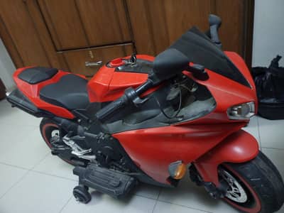 kid red bike operate with accelor  call number 03333686071