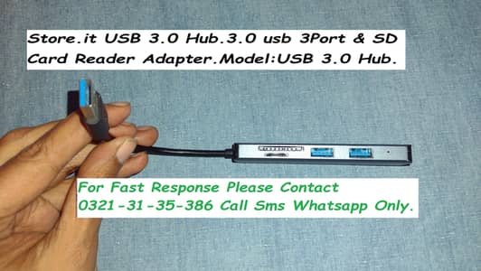 usb port 3.0 hub & sd card reader adapter