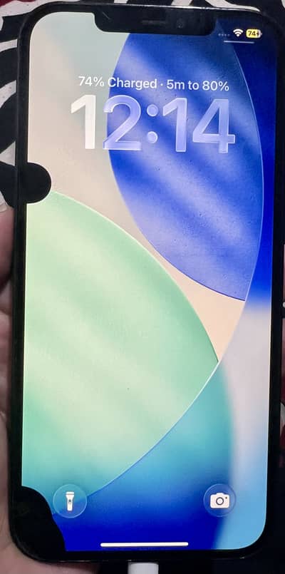 12 pro max 256 gb battery 85 health panel me dot hain.