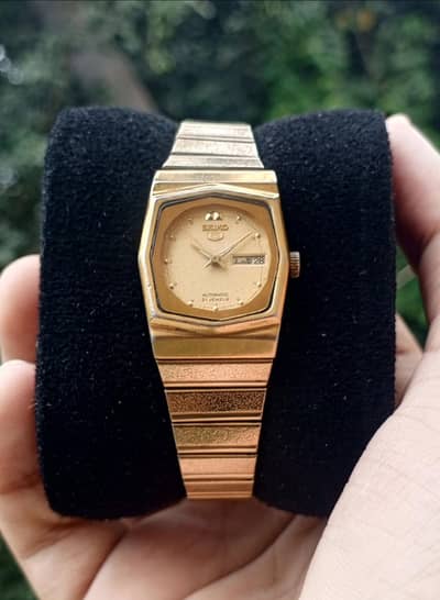 ORIGINAL SEIKO GOLD PLATED AUTOMATIC 21 JEWELS JAPAN