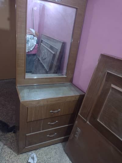 Bed with mattress and other