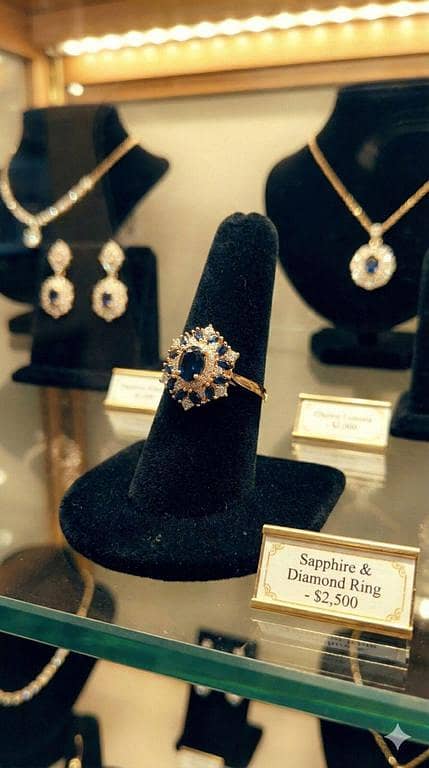 Oval Turquoise Floral Halo Ring | 14k Gold Diamond Cluster Statement Ring