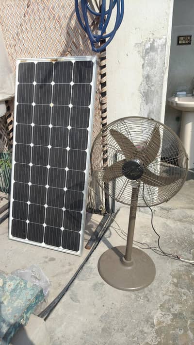 12 Volt Fan + a 180 watt solar plate