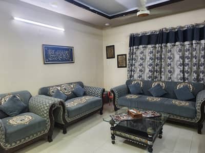 7 Seater Shesham wood sofa Set for sale in Gulshan e Iqbal IBlock 7.
