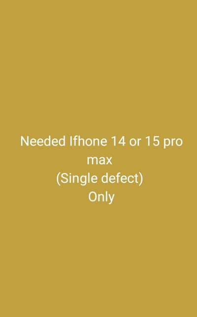 need iphone 14 or 15 promax