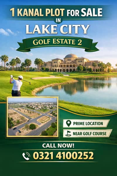 1 Kanal Ready to Construct Plot for Sale Lake City  Prime 1 Kanal residential plot available for sale