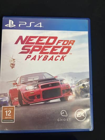 NFS payback ps4 cd like brand new for sale or exchange