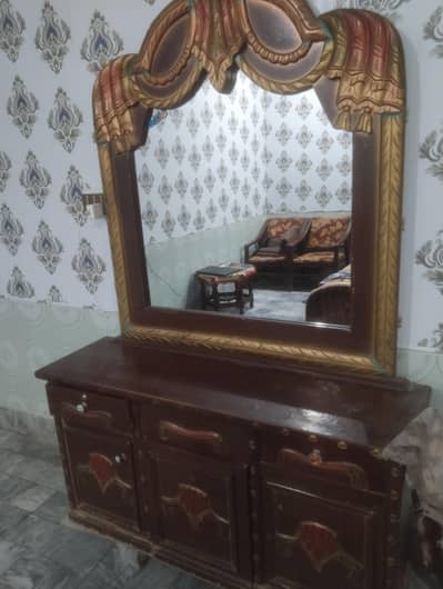 Dressing table ,2 peti set,Saif almari, showcase,,istiri stand for sal