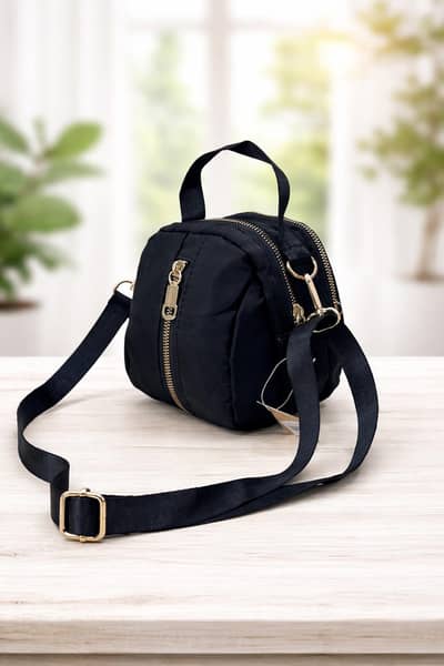 women's black oxford casual bag