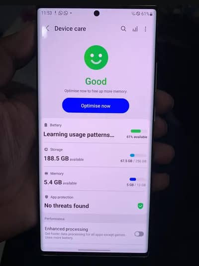 Note 20 ultra 12+256 No Dot No Shed No line red ad see pic full