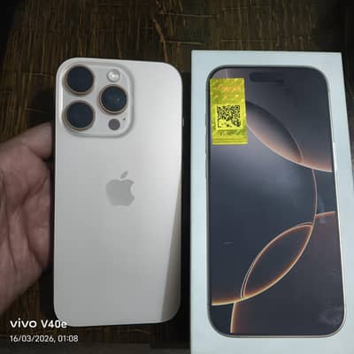 iPhone 16pro pta approved official dual SIM complete box