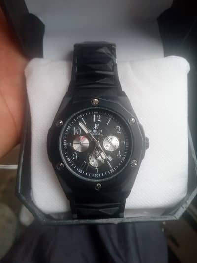 Hublot Black Unique watch|best for eid wear|shadi|festival wear