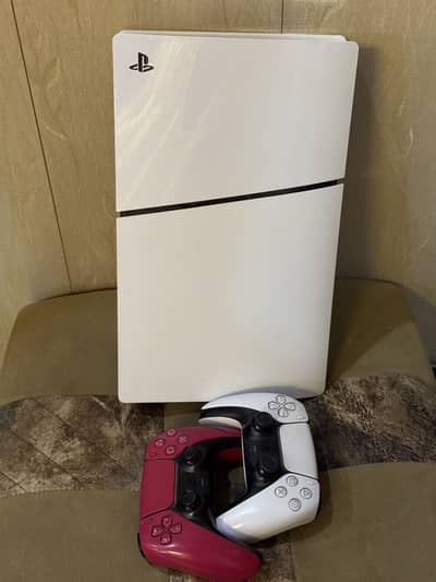 PS5 Slim Digital Edition (1TB) + 2 Controllers