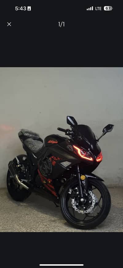 Kawasaki ninja zx10r 250cc 2025 model ( sports heavy bike )