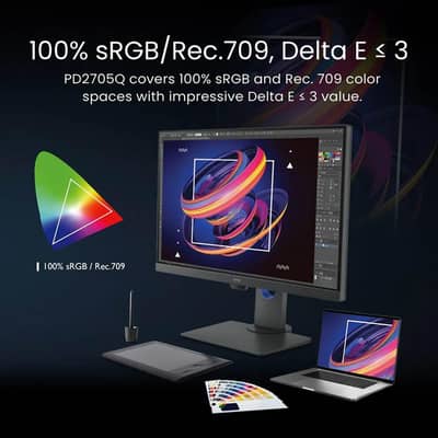 BenQ PD2705Q 27" 2K  sRGB HDR-10  USB-C Designer Monitor