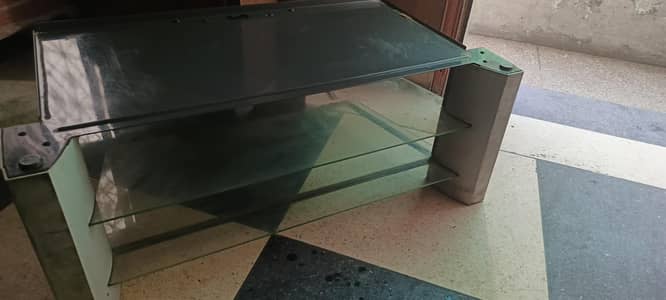 Sony tv led lcd console trolley made iron and glass