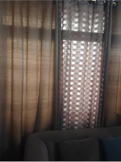 Urgent selling Beautiful brown 8 curtains