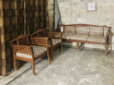 Wooden sofa set