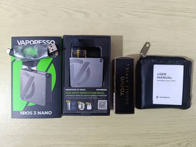 Vaporesso XROS 3 Nano | Tokyo Double Apple | Premium Leather Pouch