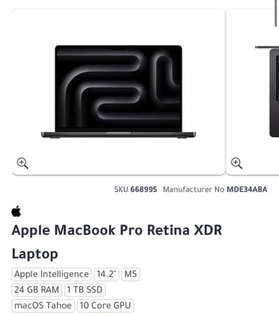 URGENT Brand New Macbook Pro M5 24GB RAM 1TB SSD