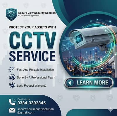 CCTV Camera installation CCTV Camera Maintenance 03343392345