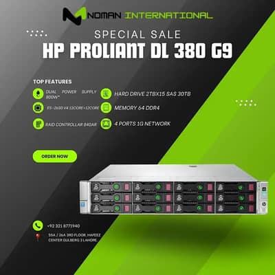 HP DL380 G9 Server - Perfect for Virtualization & Databases