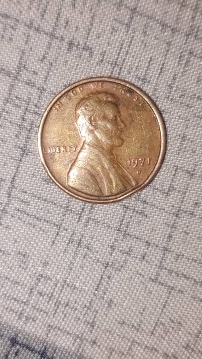 Amarica old coin 1971 rare