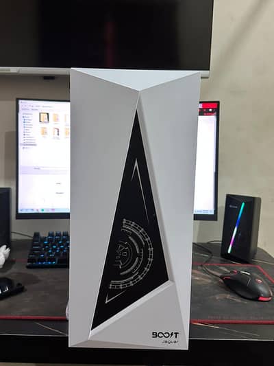 BOOST JAGUAR GAMiNG PC CASE WHITE WiTH 3 RGB FAN