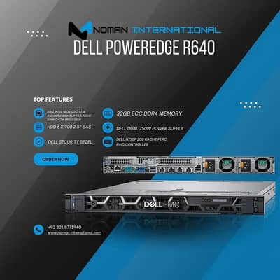 Dell PowerEdge R640 | 1U Rack Server | High Performance