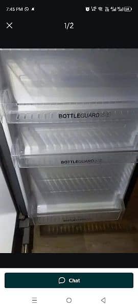 Haier Refrigerator medium size double door fridge all ok 0325/7593/127