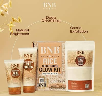 BNB Rice Extract Bright & Glow Kit