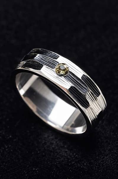 diamond silver rings. full new