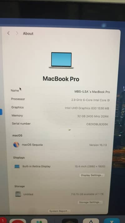 MacBook Pro 2018