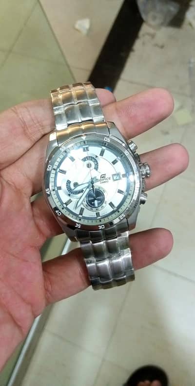 Original Casio Watch Stainless Steel Quartz Chronograph